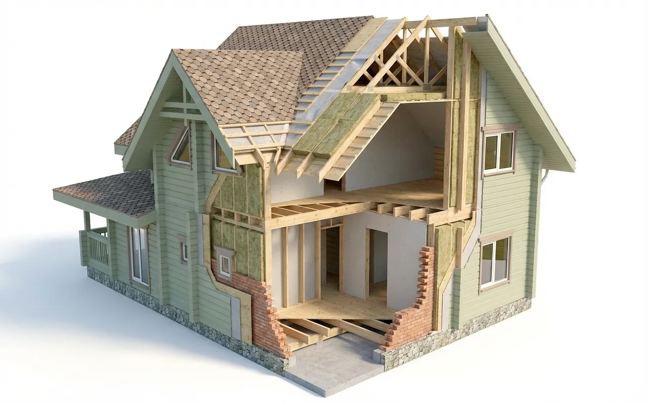 Интерьер дома от компании «Брус-Ника»