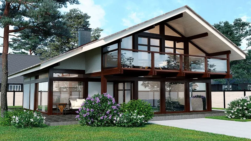 Дом в стиле фахверк