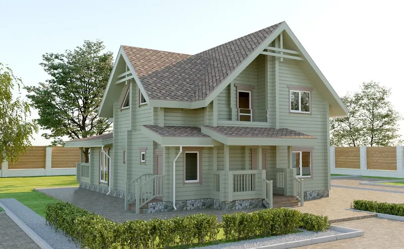 Дом из клеённого бруса